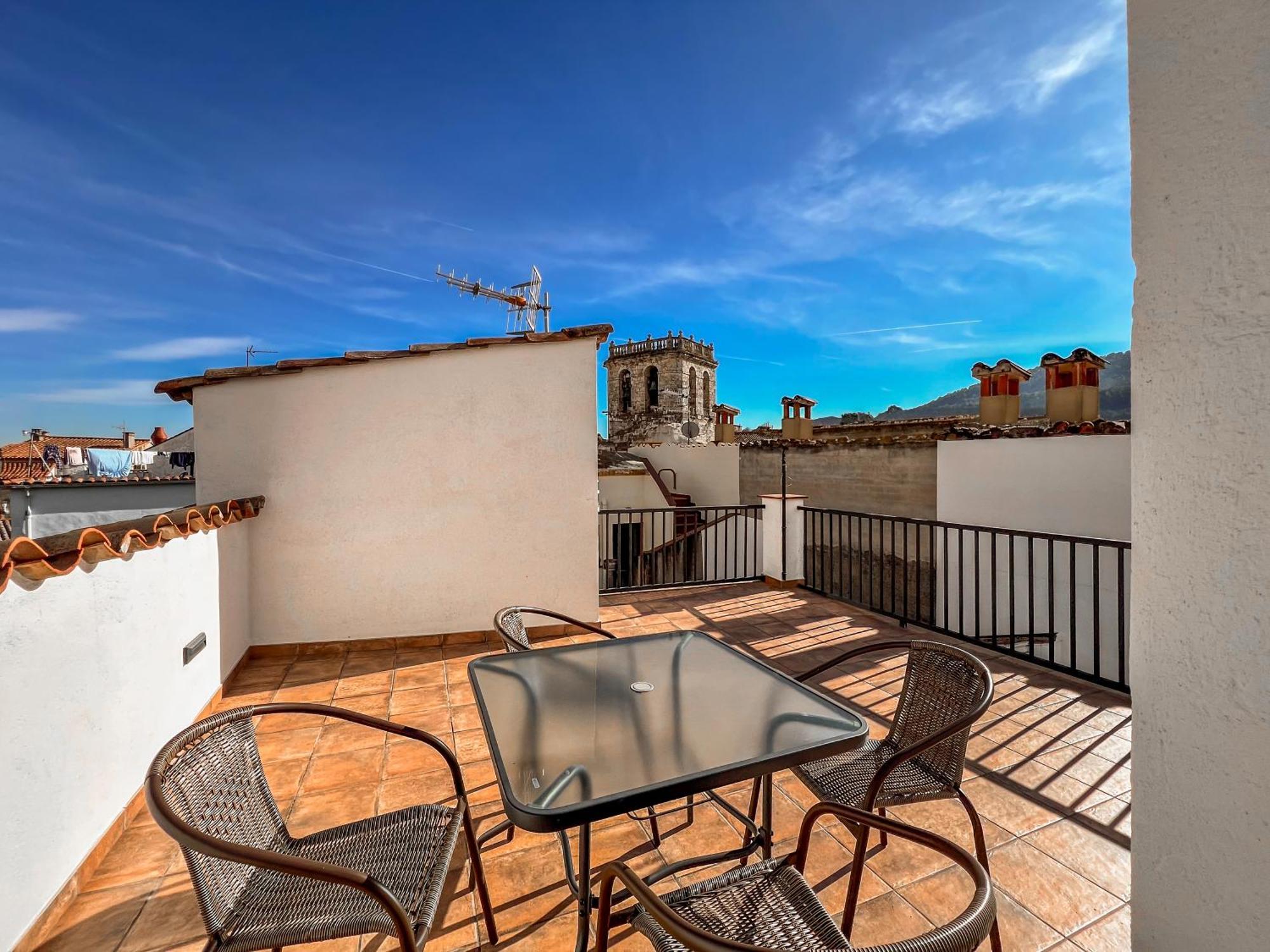 Ganganell Atic Apartamento Con Terraza En Besalú Esterno foto